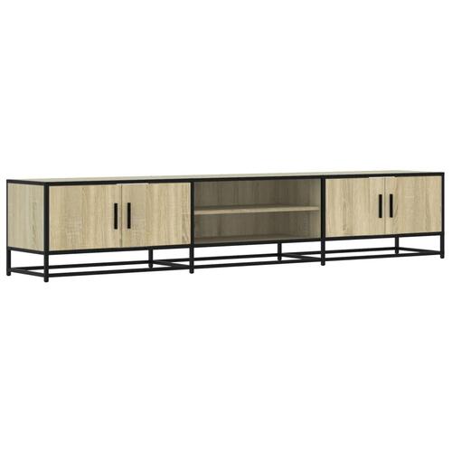 Tv-bord 210x35x41 cm konstrueret træ sonoma-eg