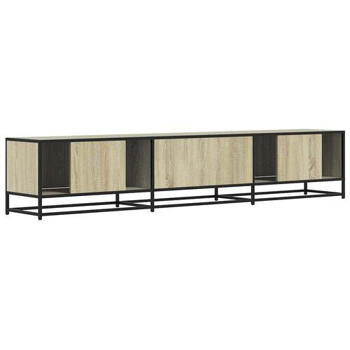 Tv-bord 210x35x41 cm konstrueret træ sonoma-eg