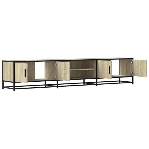 Tv-bord 210x35x41 cm konstrueret træ sonoma-eg