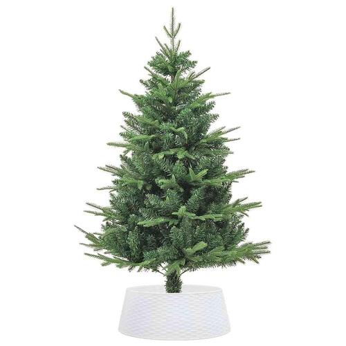 Skjuler til juletræsfod Ø65x23 cm plast hvid