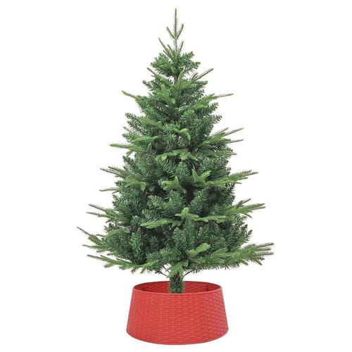 Skjuler til juletræsfod Ø56x23 cm plast rød