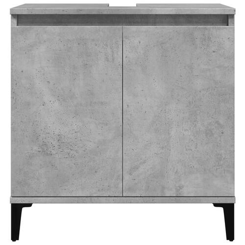 Underskab til håndvask 58x33x60 cm konstrueret træ betongrå
