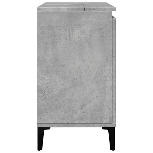 Underskab til håndvask 58x33x60 cm konstrueret træ betongrå