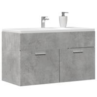 Underskab til håndvask 90x38,5x46 cm konstrueret træ betongrå