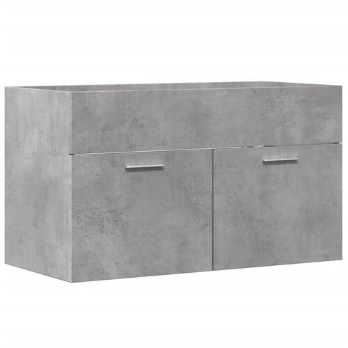 Underskab til håndvask 90x38,5x46 cm konstrueret træ betongrå