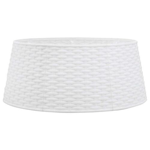Skjuler til juletræsfod Ø56x23 cm plast hvid