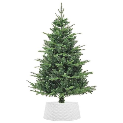 Skjuler til juletræsfod Ø56x23 cm plast hvid