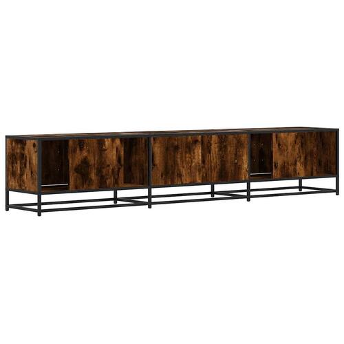 Tv-bord 210x35x41 cm konstrueret træ røget egetræsfarve