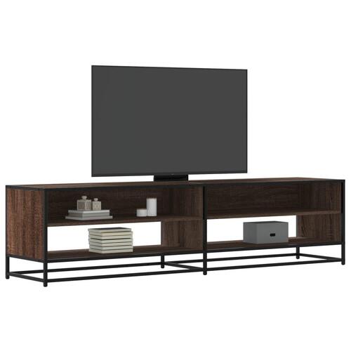 Tv-bord 180,5x40x46 cm konstrueret træ brun egetræsfarve