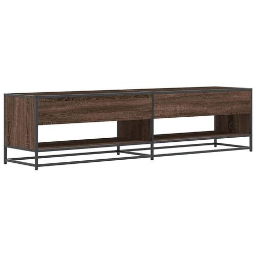 Tv-bord 180,5x40x46 cm konstrueret træ brun egetræsfarve