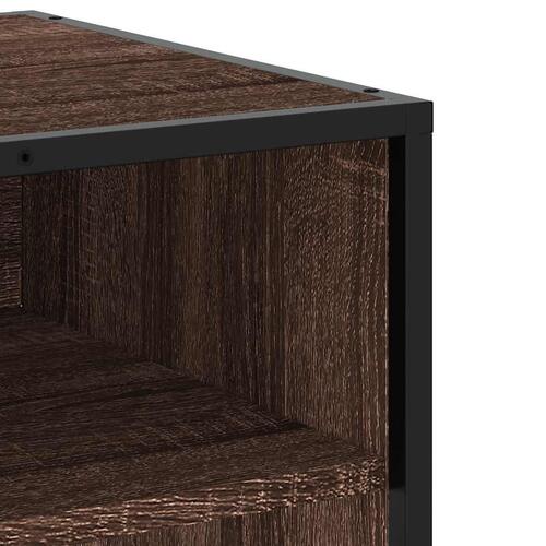Tv-bord 180,5x40x46 cm konstrueret træ brun egetræsfarve