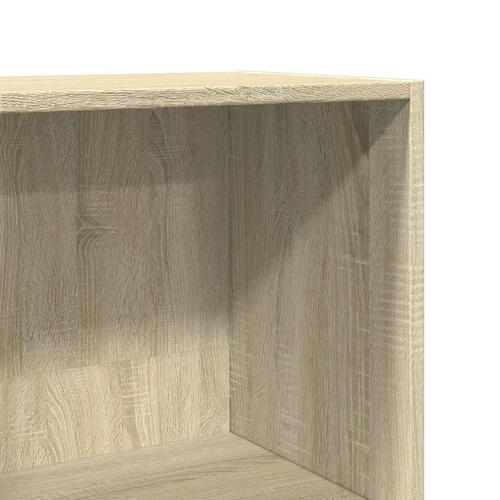Bogreol 60x30x114 cm konstrueret træ sonoma-eg
