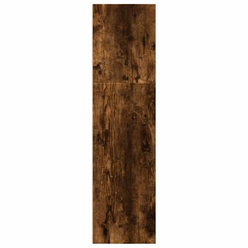 Bogreol 60x30x114 cm konstrueret træ røget egetræsfarve