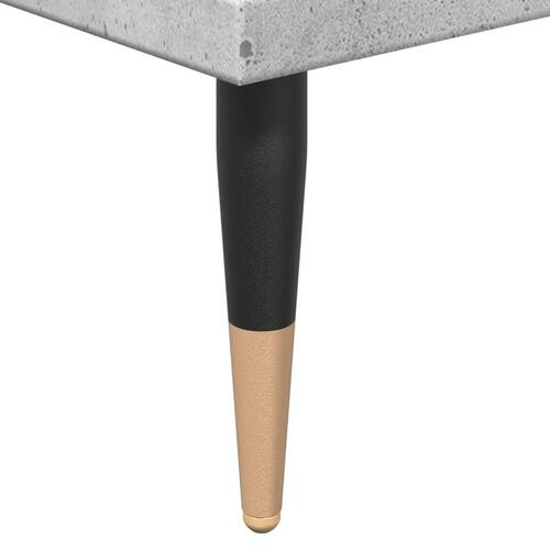 Badeværelsesskab 30x30x190 cm konstrueret træ betongrå