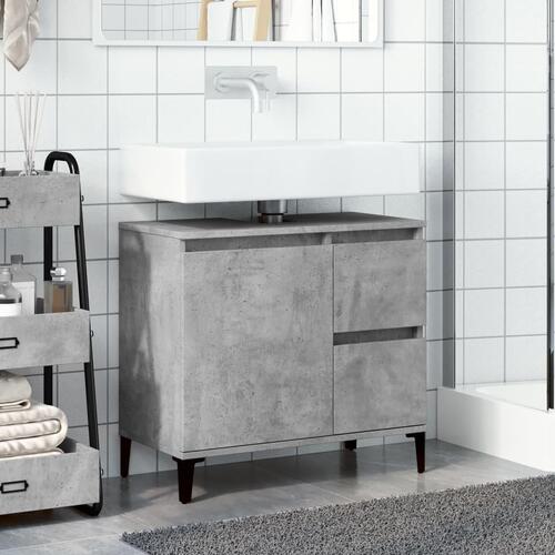 Underskab til vask 65x33x60 cm konstrueret træ betongrå