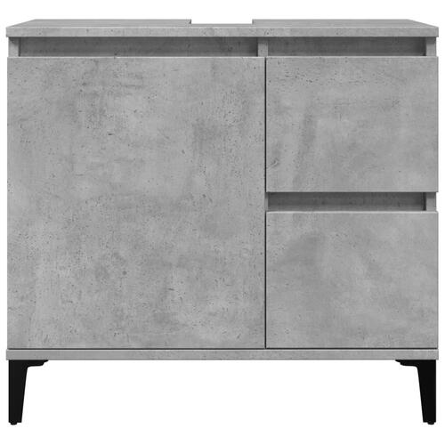 Underskab til vask 65x33x60 cm konstrueret træ betongrå