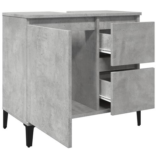 Underskab til vask 65x33x60 cm konstrueret træ betongrå