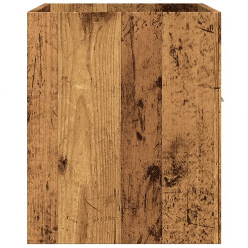 Underskab til håndvask 90 × 38,5 × 46 cm - konstrueret træ, antikt træ