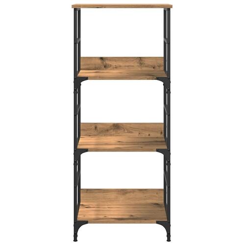 Bogskab 50x33x117,5 cm konstrueret træ kunsteg