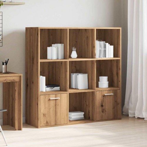 Bogskab/reol 98 × 29 × 97,5 cm i konstrueret træ - kunsteg