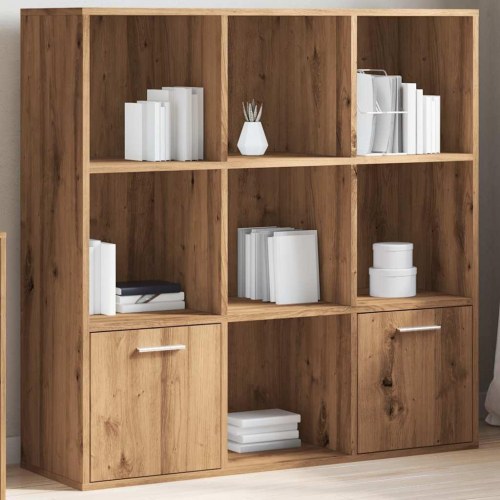 Bogskab/reol 98 × 29 × 97,5 cm i konstrueret træ - kunsteg