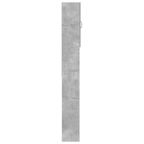 Vaskemaskineskab 64x25,5x190 cm betongrå