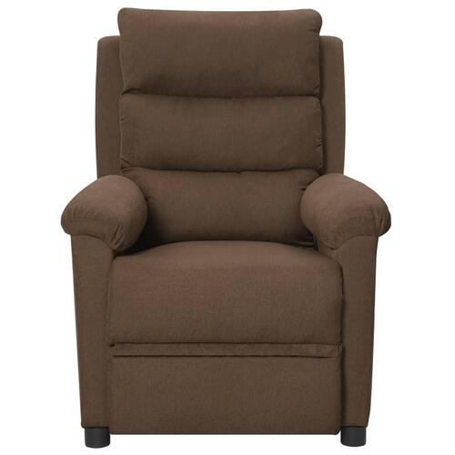 Eldrevet massagestol stof brun