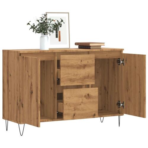 Skænk 104x35x70 cm konstrueret træ kunsteg