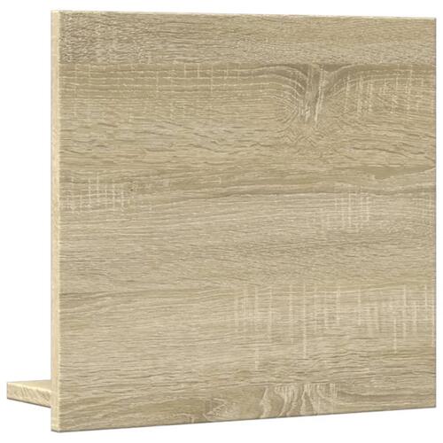 Badeværelsesskab m. spejl 40x11x37 cm konstrueret træ sonoma-eg