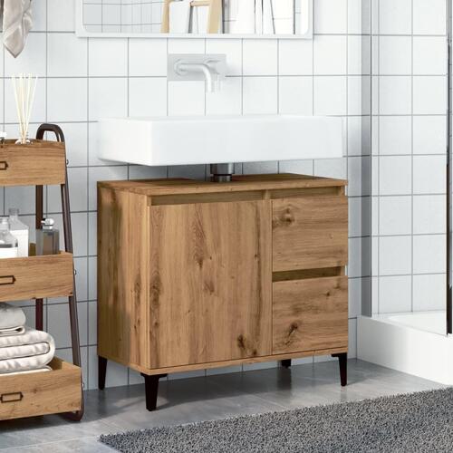 Underskab til vask 65x33x60 cm konstrueret træ kunsteg