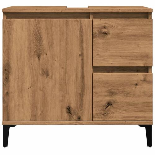 Underskab til vask 65x33x60 cm konstrueret træ kunsteg