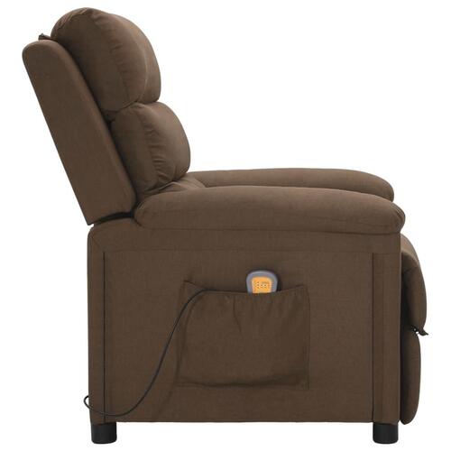 Massagestol stof brun
