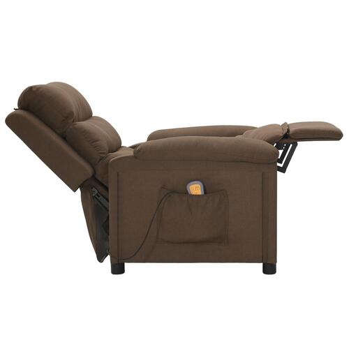 Massagestol stof brun