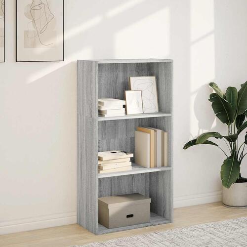 Bogreol 60x30x114 cm konstrueret træ grå sonoma-eg