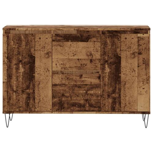 Skænk 104x35x70 cm konstrueret træ gammelt trælook