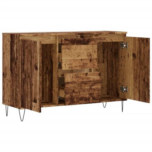 Skænk 104x35x70 cm konstrueret træ gammelt trælook