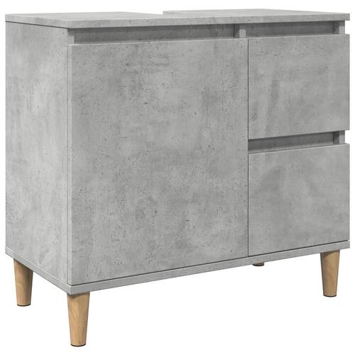 Underskab til vask 65x33x60 cm konstrueret træ betongrå