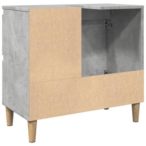 Underskab til vask 65x33x60 cm konstrueret træ betongrå