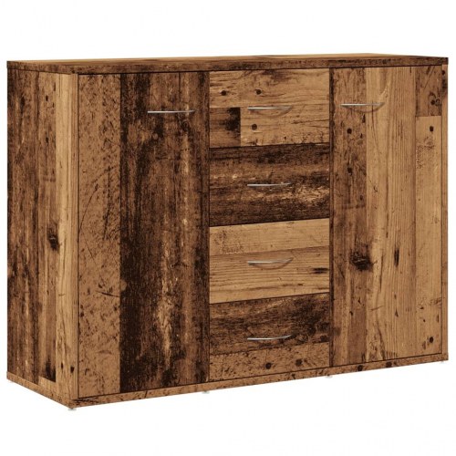 Skænk 88×30×64 cm i konstrueret træ - antikt trælook