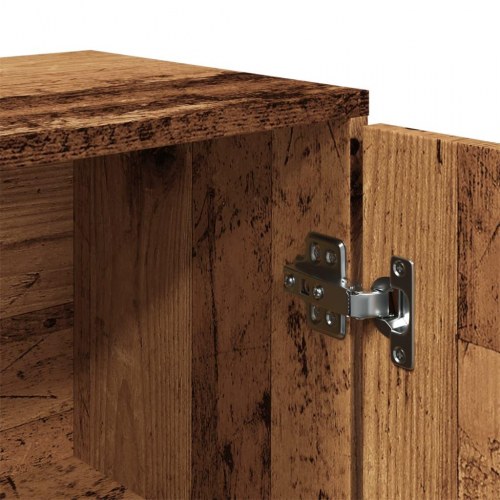 Skænk 88×30×64 cm i konstrueret træ - antikt trælook