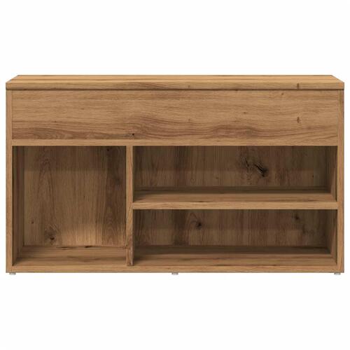 Skobænk 80x30x45 cm konstrueret træ kunsteg