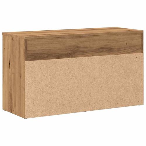 Skobænk 80x30x45 cm konstrueret træ kunsteg