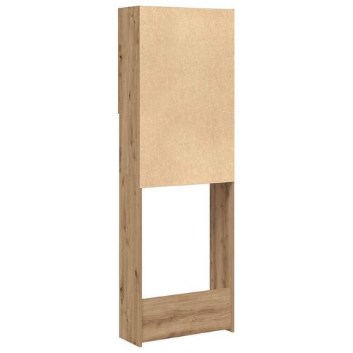Vaskemaskineskab 64x25,5x190 cm kunsteg