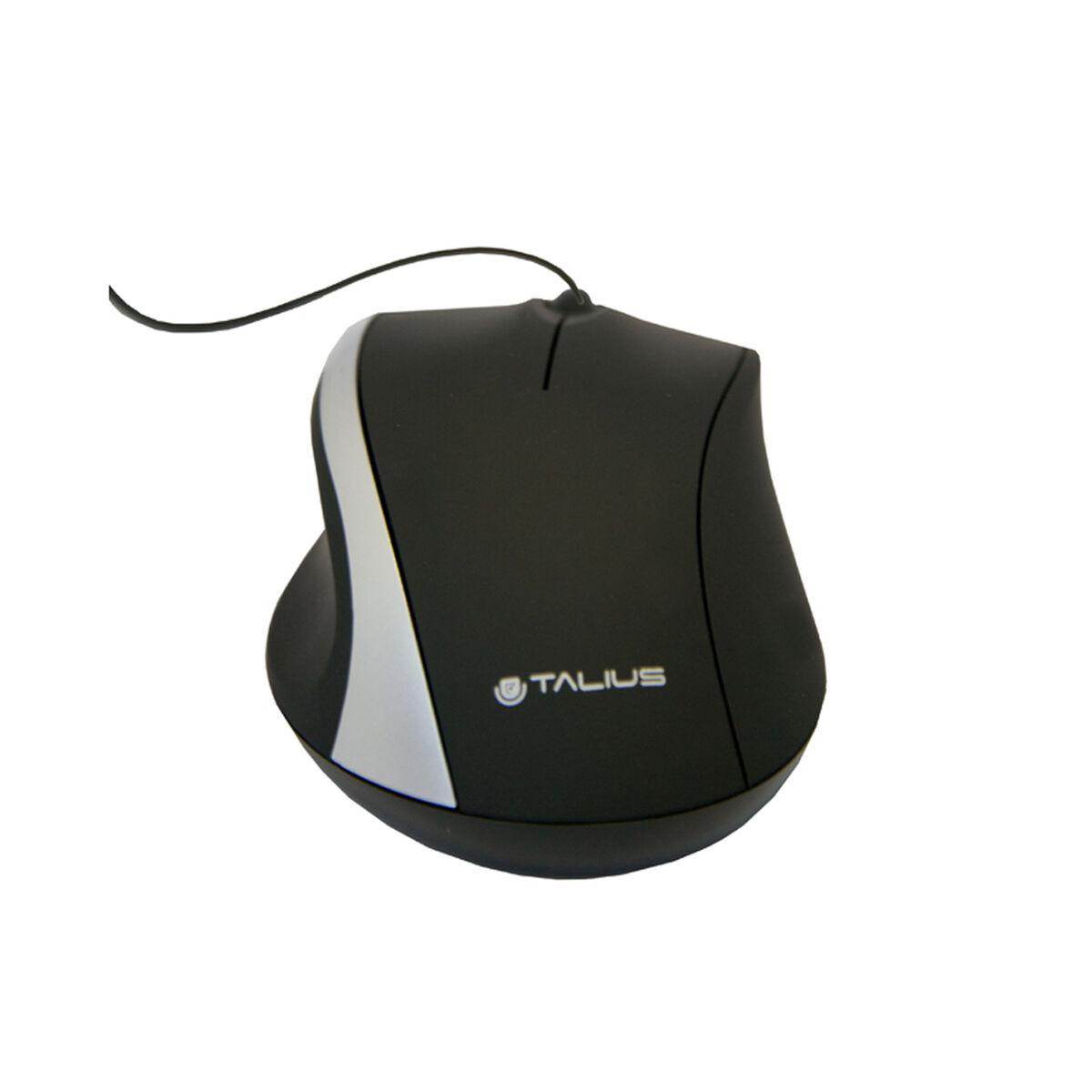 Talius 491-S optisk mus (sort, 800 dpi, USB)