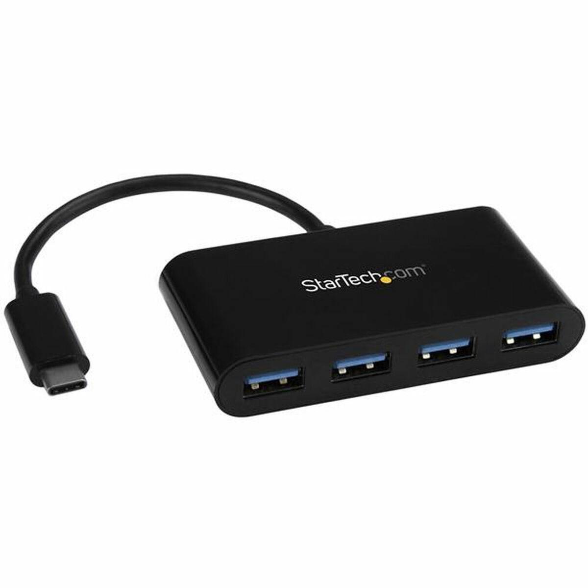 4-Port USB Hub Startech HB30C4AB Sort