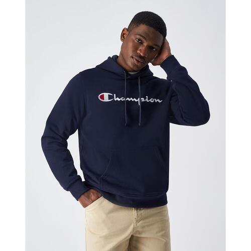 Hættetrøje til Mænd Champion HOODED SWEATSHIRT 220253 NBK Sort XXL