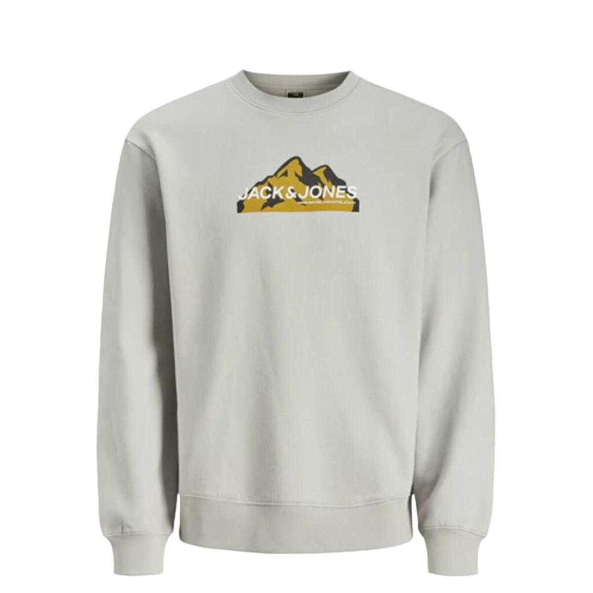 Sweaters uden Hætte til Mænd Jack & Jones SWEAT CREW NECK 12262094 Grå S