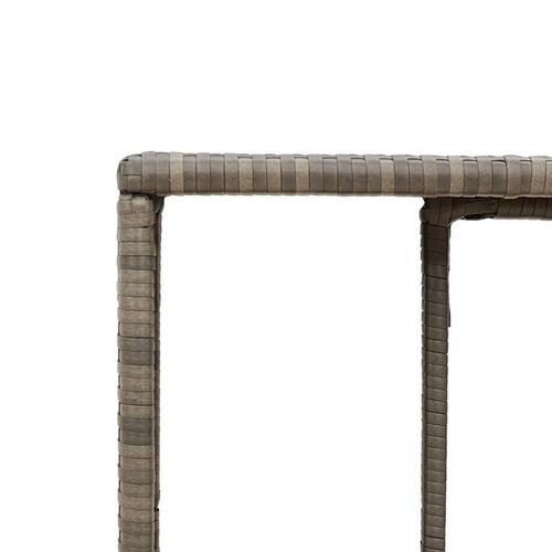 Sofasæt til haven 10 dele med hynder polyrattan grå