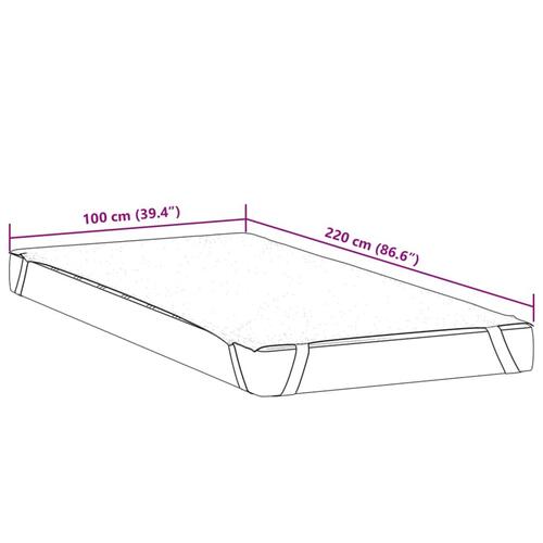 Madrasbeskytter 100x220 cm vandtæt hvid