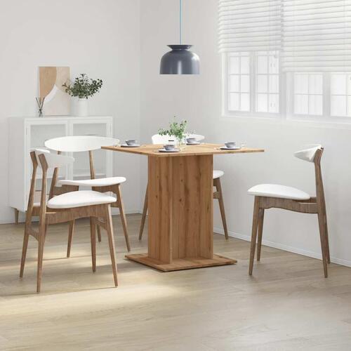 Spisebord 80x80x75 cm konstrueret træ kunsteg